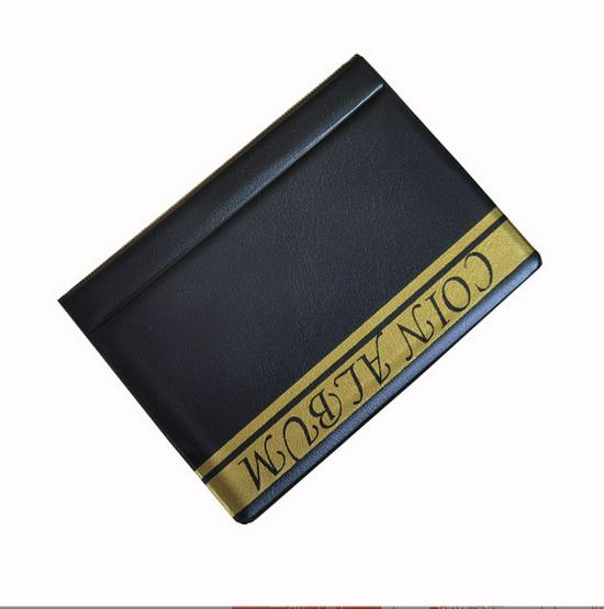 PVC Coin Album: Portable 10-Page, 24-Grid Storage for Coin Collection