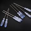 Compact Multi-functional Crystal Screwdriver Set for Phone & Computer Repair - Includes Phillips and Flathead.