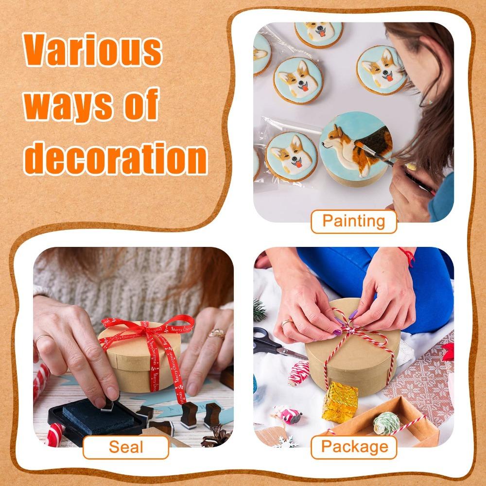 4pcs Round Paper Mache Box Mini Gift Box with Lid Gift Wrap Box Nesting DIY Cardboard Craft Empty Boxes Party Favor Box