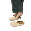 French Niche Hand-woven Hollow Breathable Bag Head Half Slippers Women's Summer Wear Roman Style Thick-soled Muller Shoes