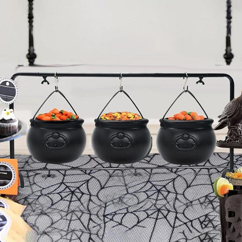 Witch Cauldron Decoration 9-Piece Halloween Candy Bowl Set Halloween Witch Cauldron Decoration Candy Bowl Set