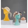Color Velvet Fabric Cover Female Mannequin Head For Hat Wigs and Jewelry Display