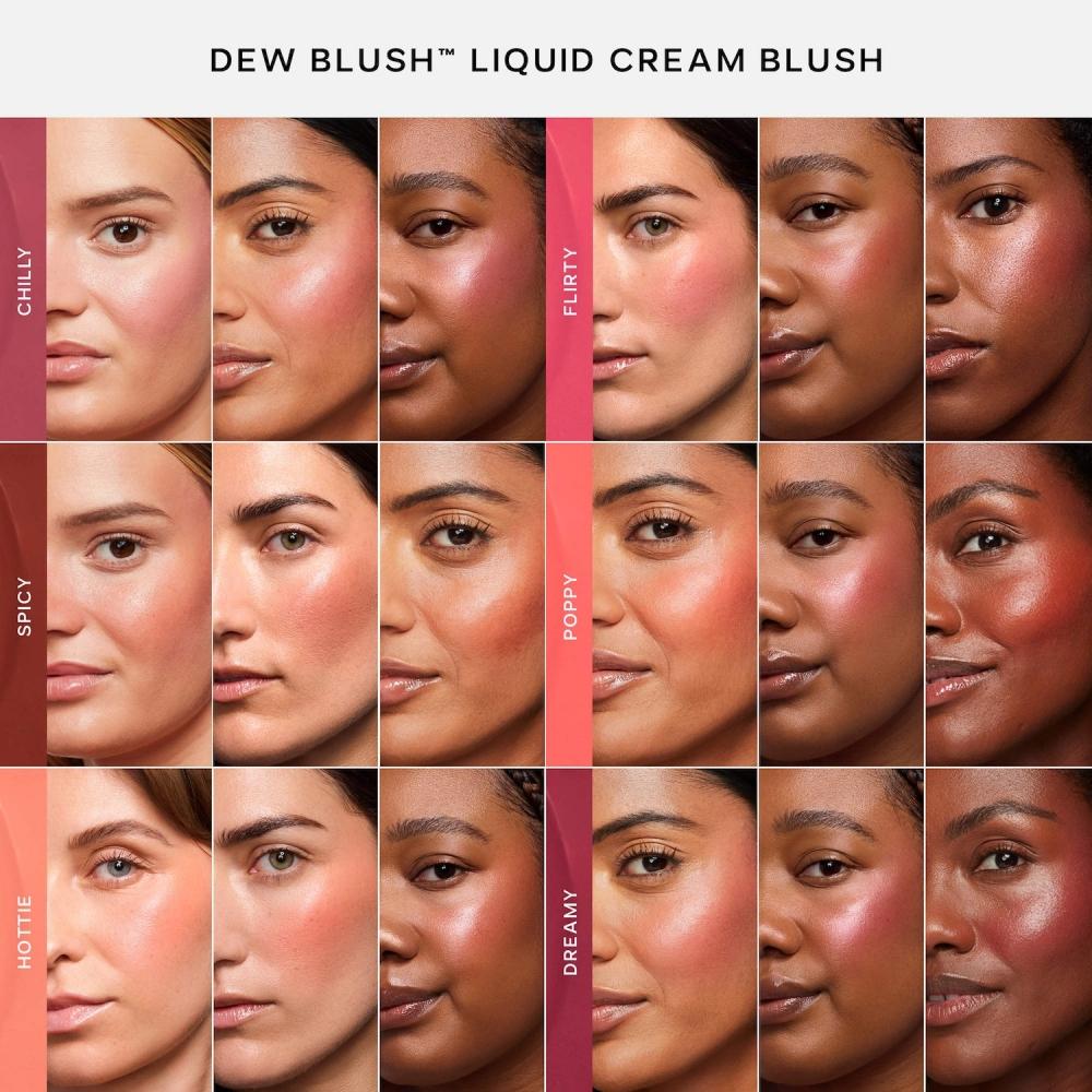 Saie Dew Blush Liquid Cream Blush 0.40 Oz   12 Ml Dreamy Bright Berry