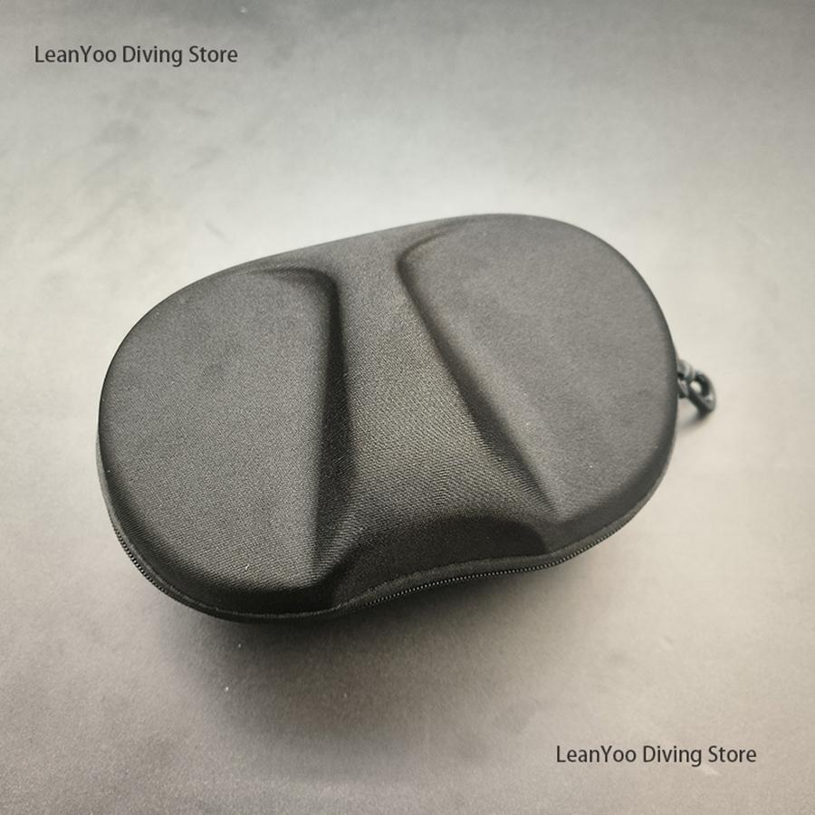 Dış Mekan Aynalı Temperli Cam Şnorkel Maskesi UV Korumalı Dalış Gözlüğü Yüzme İçin Siyah Fermuarlı Kutuda Paket