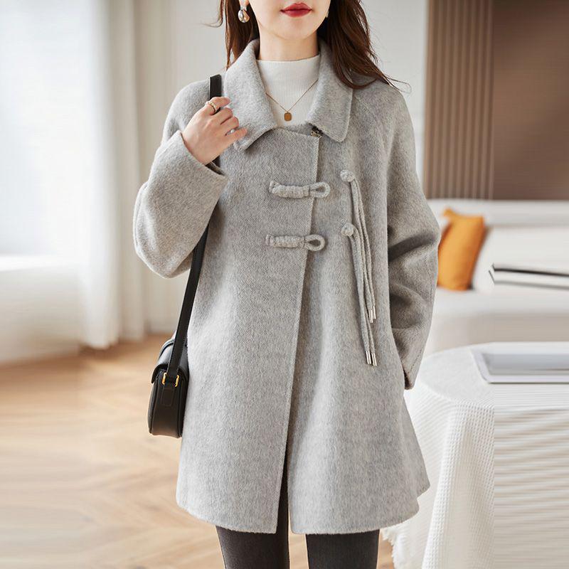 Women's Mid-Length Woolen Coat - Autumn/Winter 2025 Korean Style
