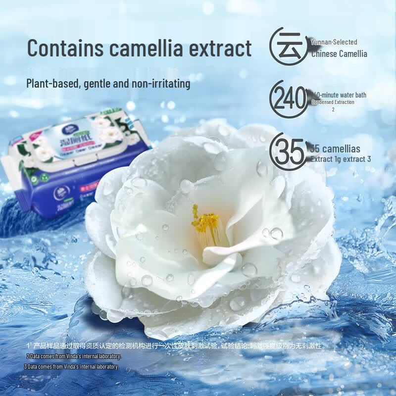 Vinda Camellia Scented Flushable Wet Wipes