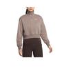 Women's Fleece-Lined Short Pullover Sports Hoodie
