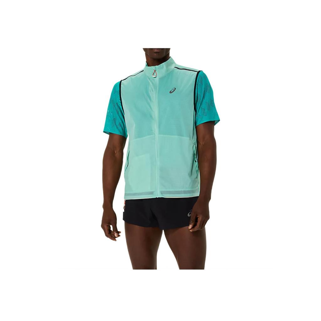 Asics Metarun Packable Gilet Comfortable Skin-Friendly Soft Versatile Vest Men Vests Green 2011C980-300