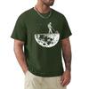 Astronauten schätzen die Mondumgebung Lustiger Druck T-Shirts Herren Locker Übergroße Kleidung Baumwolle Sommer Weiches T-Shirt Hip Hop T-Shirts