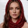 Sequined Head Scarf for Women Islamic Turban Glitter Scarf Solid Color Headscarf Hijab for Parties or Daily
