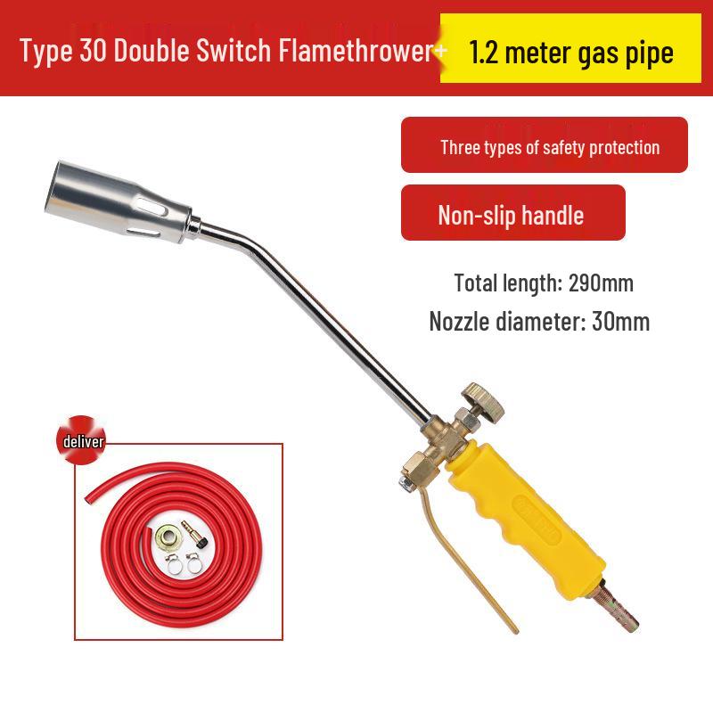 Portable Liquefied Gas Blowtorch for Household Use - Ideal for Singeing Pig Hair and Fire Starting
