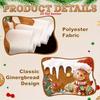 Christmas Gingerbread Man Banner Couplet Christmas Decor for Home 2025 Door Cover Xmas Ornament Navidad Natal New Year Gift 2026