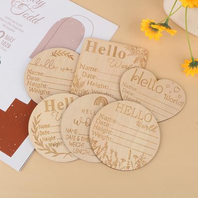 Baby Milestone Card Born Monthly Growth Cards Baby Birth Commemorative Cards