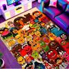 Sesame Street Print Rug, Washable Floor Carpet, For Entryway Dorm Laundry Room Office Study, Home Decor Birthday Christmas Gift