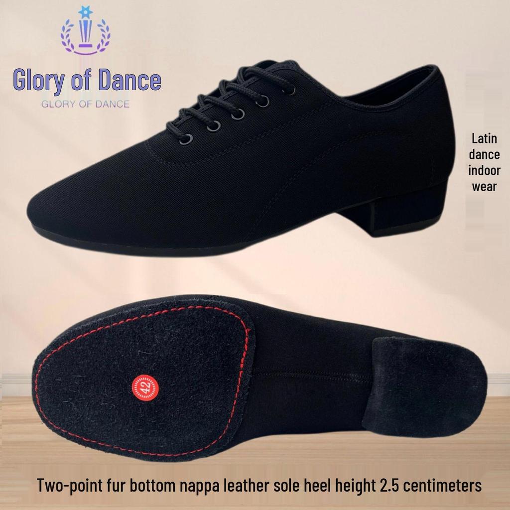 Pánské taneční boty na středním podpatku s měkkou podrážkou pro čtvercový tanec, moderní tanec, standardní tance, latinskoamerické tance, tango, quickstep, jive, býčí zápasy