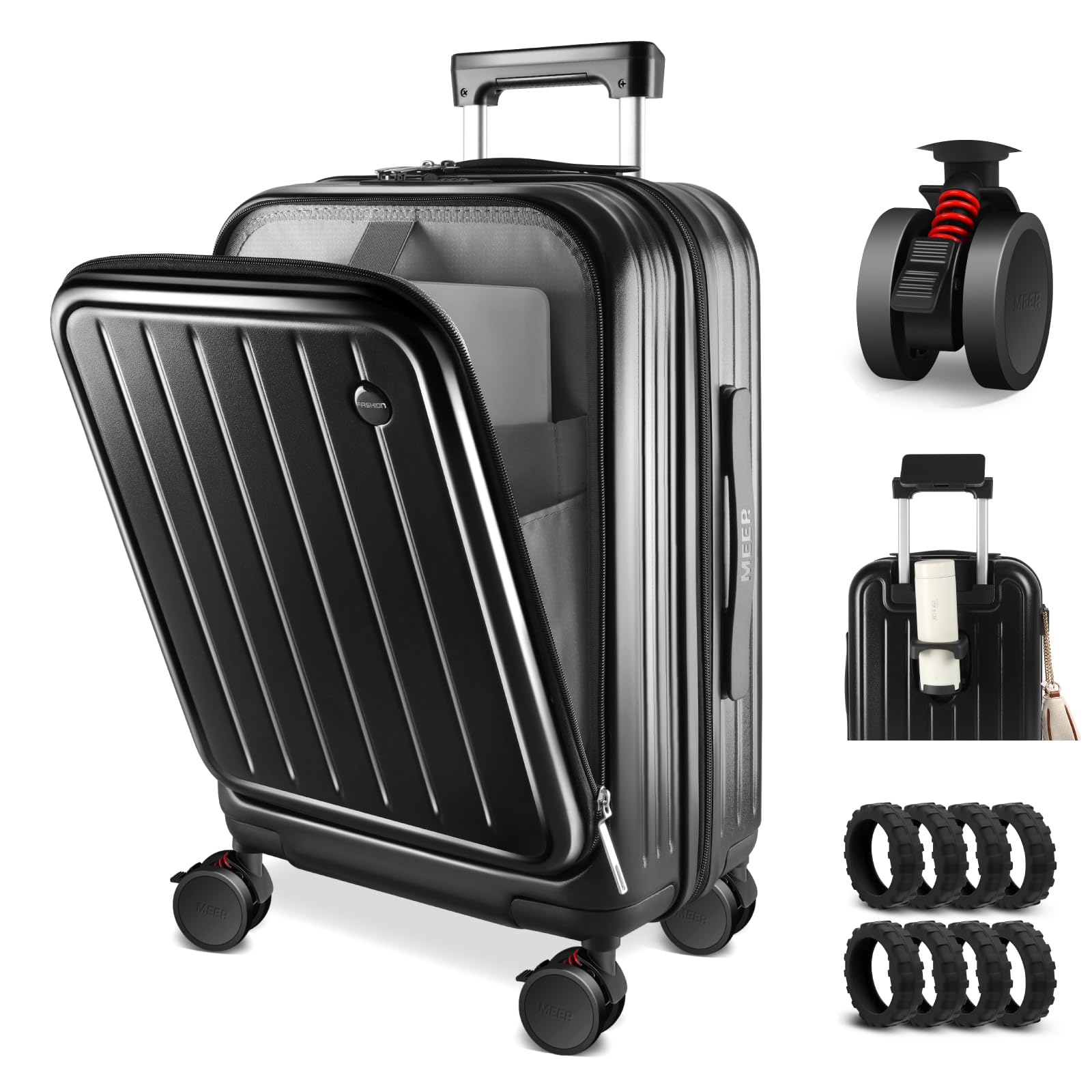 

Сумка Carry S с передним ограничителем и чашкой Ultra 360 Degree TSA Overseas Domestic Business Trip S Size [больше] Чемодан, ручная кладь, открытый, в комплекте, чехол, чёрный