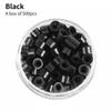 500Pcs Micro Rings 5mm Silicone Lined Aluminum Link Beads for Hair Extensions Tools