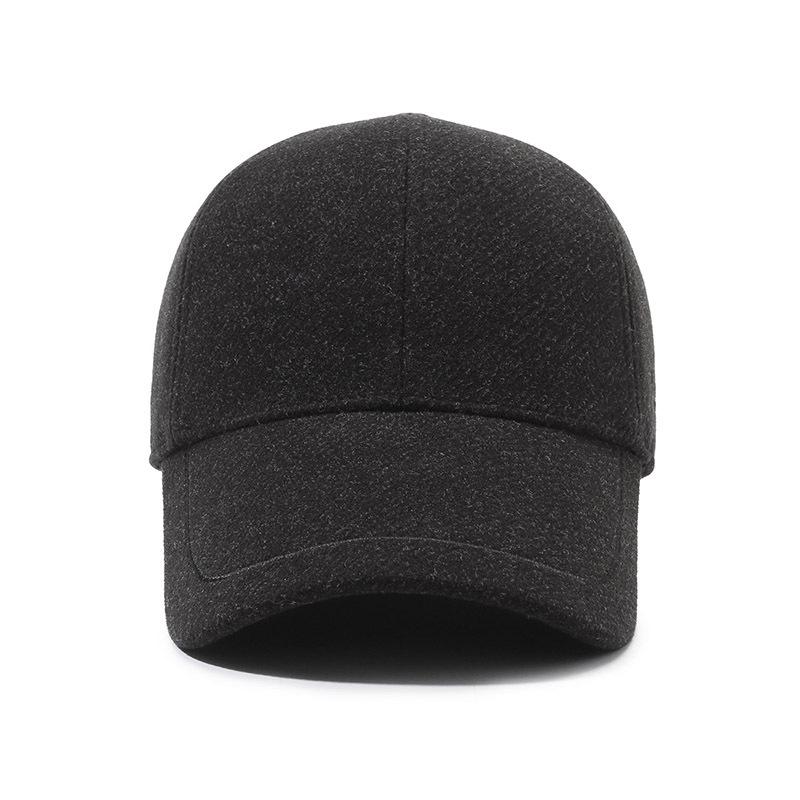 Men'S Hats Are Fashionable And Warm, Outdoor Versatile Leisure Middle-Aged And Elderly Peaked Caps, Thickened And Velvet Ear Protectors, Baseball Caps
