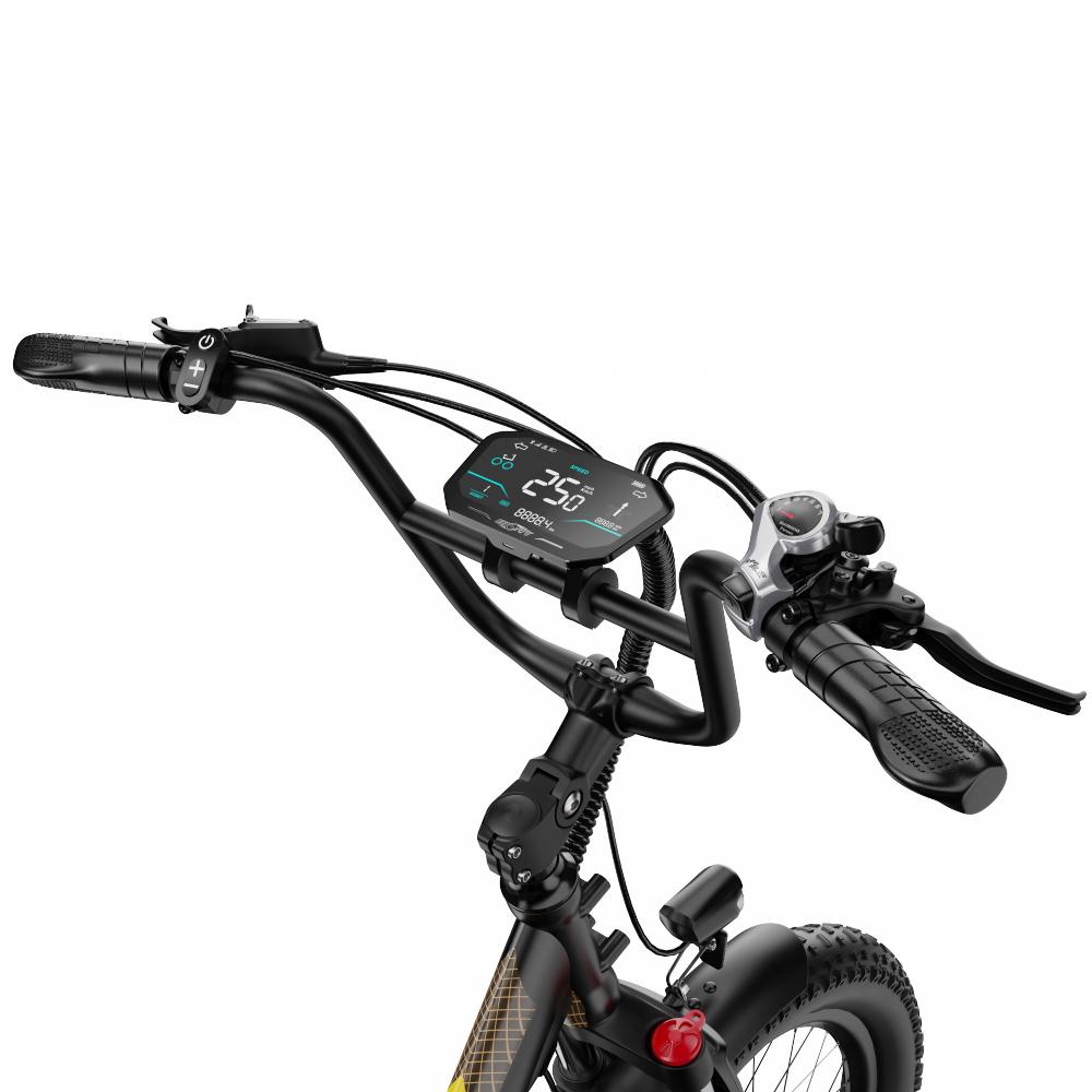 ONESPORT OT30 PRO Stadtelektroräder 1*7 Gänge 500W Motor 48V 18Ah 20*3.0 Zoll Reifen