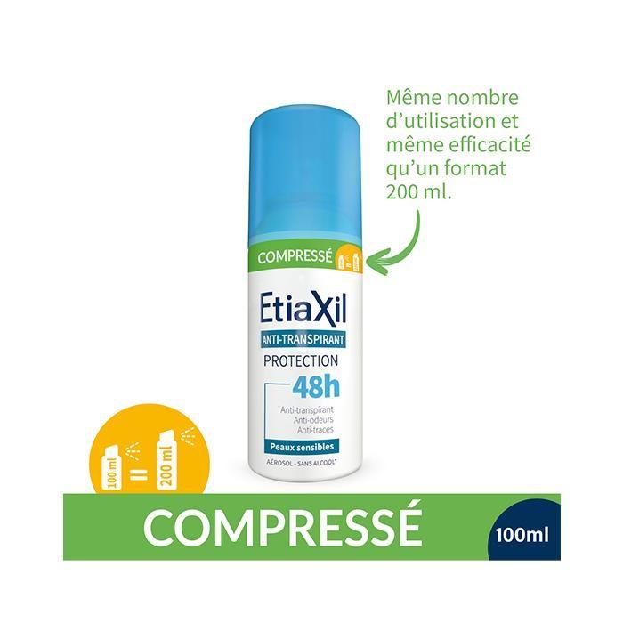 Etiaxil Anti-transpirant Aisselles COMPRESSÉ Peaux Sensibles 100ml