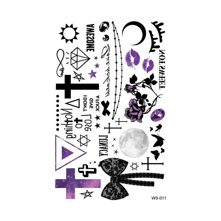 Wasserdichte realistische Halloween Horror Tattoo-Aufkleber