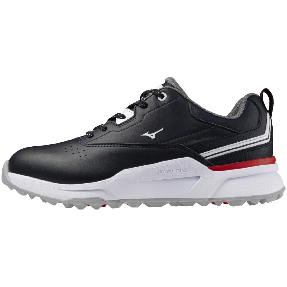 

Mizuno Hazard Energy Men s Golf Shoes, Lightweight, Wide Grip, Waterproof, Navy x White x Red, Size 26.0 cm, 4E