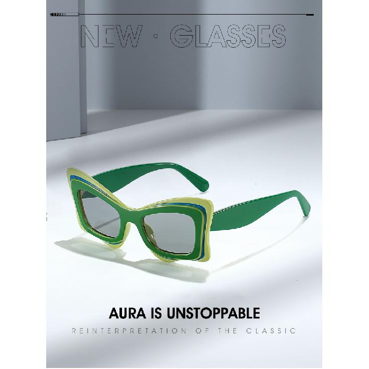 Cool Square Frame Sunglasses, Outdoor Stage Performance Sunglasses, Unisex Eyewear