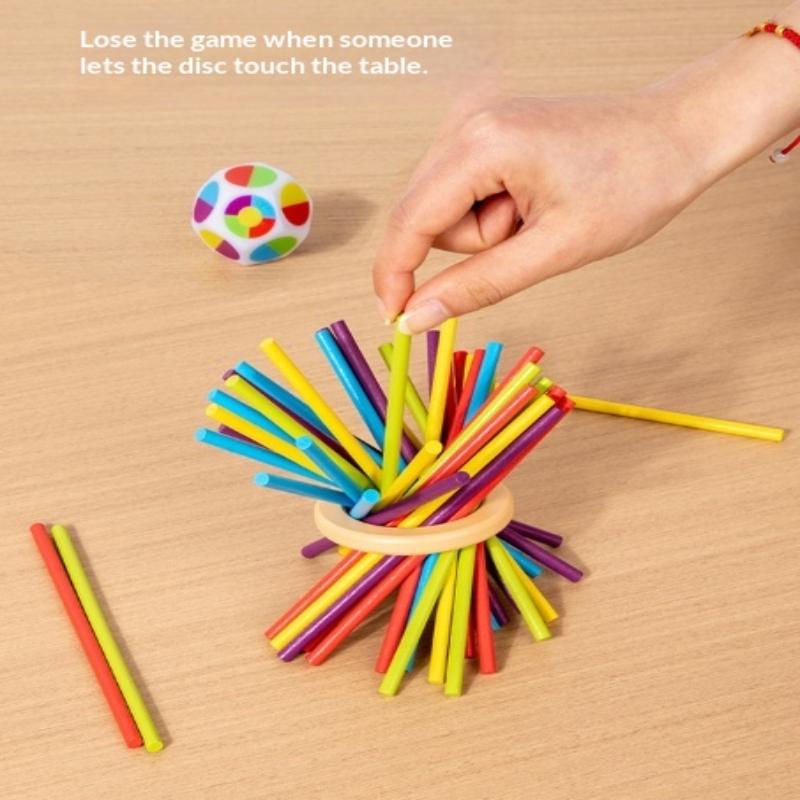 Pull Out Stick Game Toys Colorful Wooden Stick Board Games Parent-Child Interactive Puzzle Toys