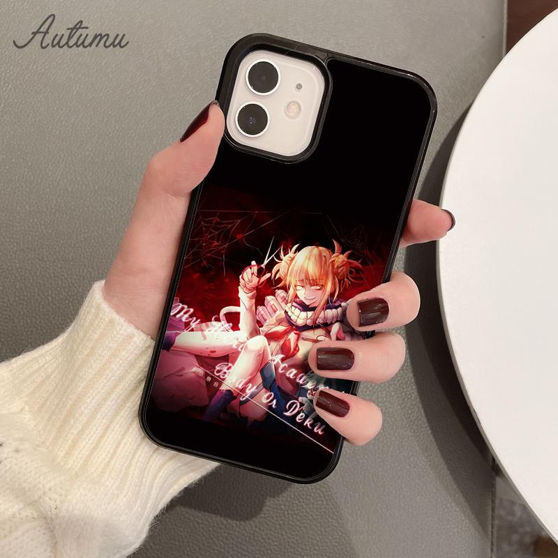 Himiko Toga Manga Phone Case for iPhone 11 12 13 14 Pro Max Mini X XR XS SE 2020 6S 7 8 Plus Samsung Galaxy S21 S22 Cover Shell