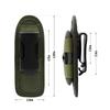 Small Duty Belt MOLLE Torch Holster, Open Top Tactical Flashlight Pouch with 360 Degree Rotation Clip for Outdoor Activities
