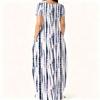 Summer Loose Crew Neck Dress Short Sleeve Plus Size For Ladies Daily Attire
