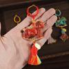 Handmade Year of the Horse Brocade Keychain Ornament