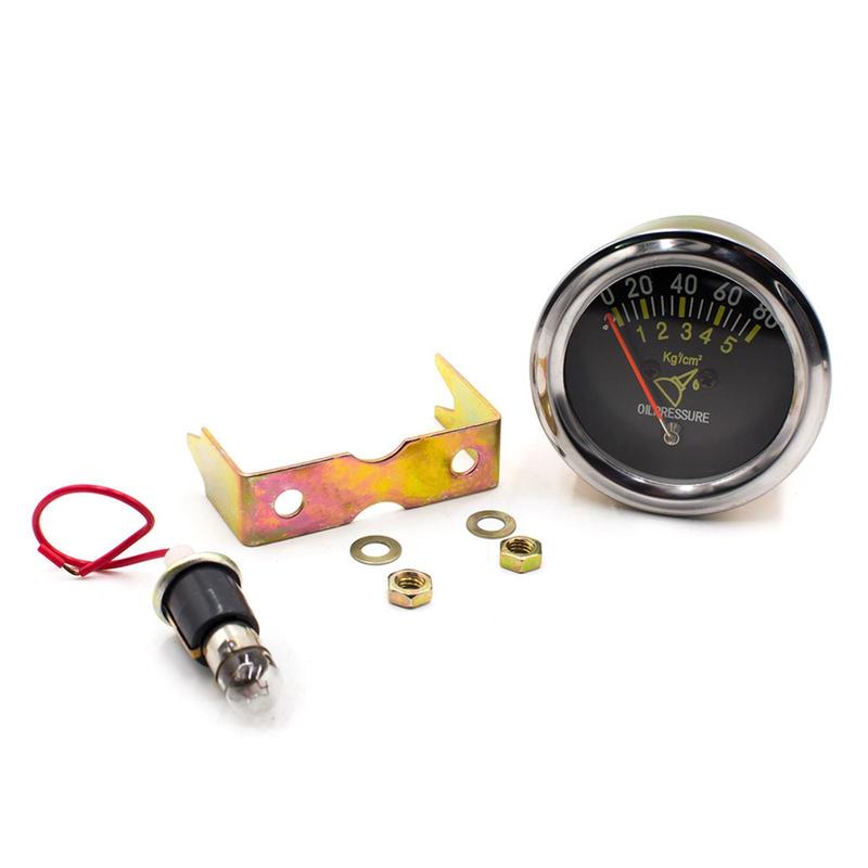 Generic Oil Pressure Gauge 0-80 PSI for Automotives 12V DC Replacing Engine Testing Tools Accessories Fuel Pressure Gauge Set