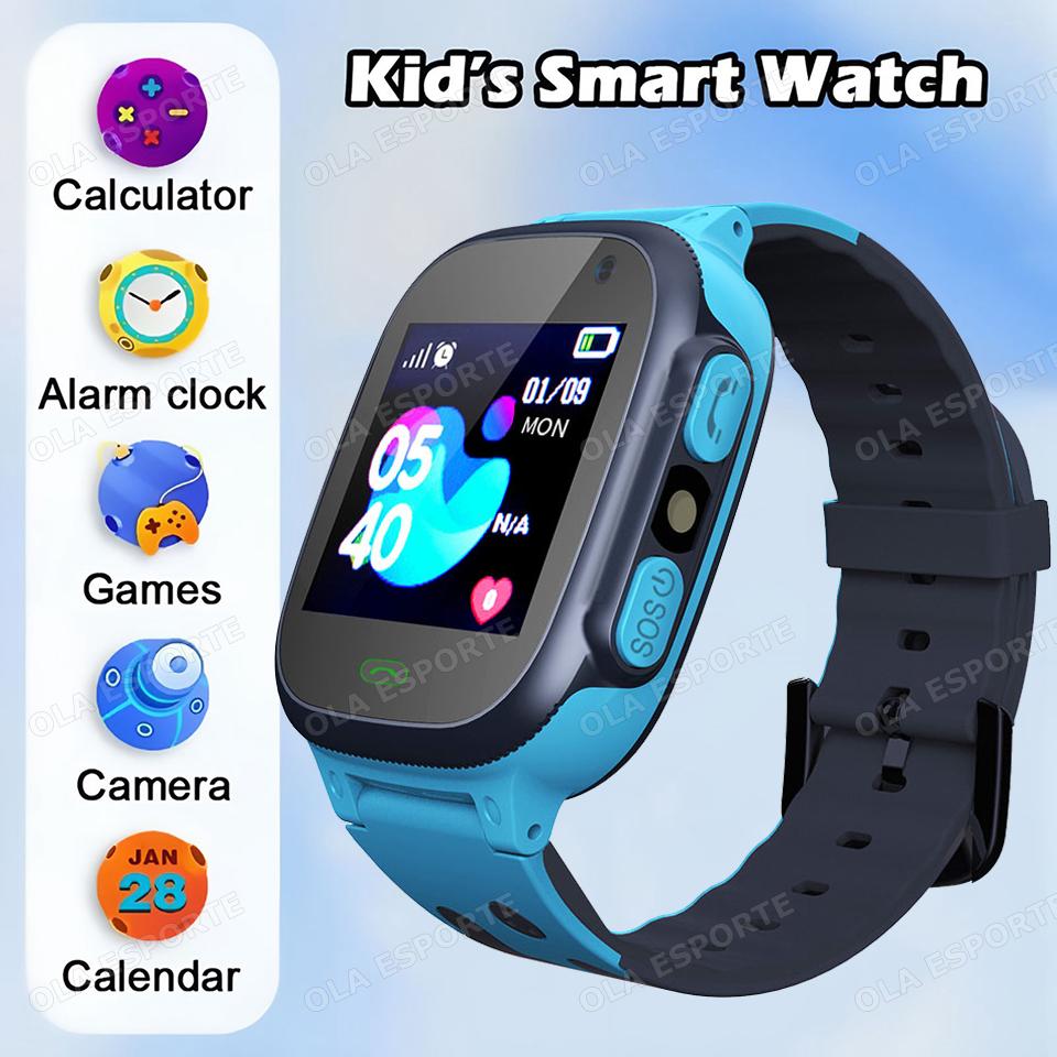 New Kid Smart Watch for Children Real Time Positioning 2G Sim Card SOS Phone Call Waterproof Video Call Safety Footprint Tracker