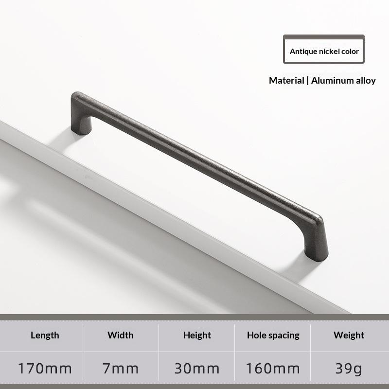 Vintage And Minimalist Antique Nickel Color Copper Brown Furniture Handles Cabinets Drawers Wardrobes Door Handles