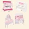 1:12 Forest Family Dollhouse Furniture Montessori Miniature Doll House Kitchen Bedroom Bathroom Accessories For Girl Gifts