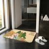 Anime  L-LuLu Floor Mat Absorbent Floor Mat Non-Slip Entrance Rug for Bathrooms Restrooms and Toilets