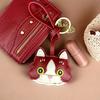 Bag Charm Plump & Handmade PU Leather Kitten /Bag Charm - 3D Detailed Face, Cute Charm for Daily Joy!-Perfect Gift/Bag Accessory