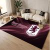 Personalized Crystal Velvet Carpet Aston Villa Pattern Non Slip Floor Rug