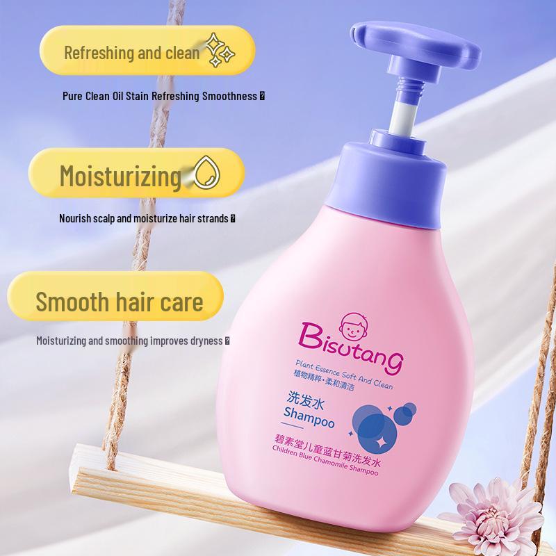 Bisu Tang Blue Chamomile Children's Shampoo - Smooth and Gentle Hair Care