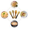 4 Pcs Horn Coffee Spoon Dessert Fork Flatware Dinnerware Spoons Stirring Scoop Soup Blender Tableware