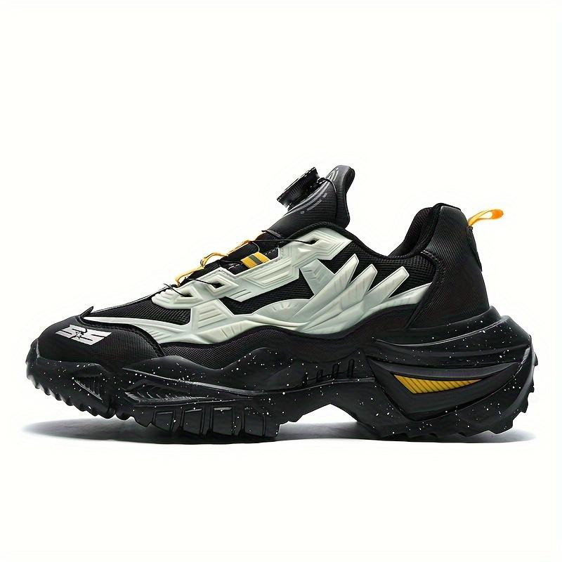 Sports Shoes Men'S Rotating Button Plus Size Dad Shoes, Fashionable And Versatile Couple Running Mecha Shoes