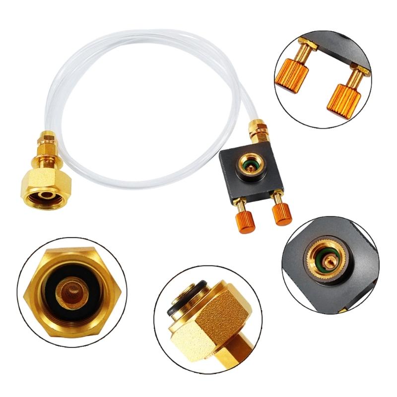 Gasflaschen-Kocher-Adapter Adapter Flachgasflaschen-Füllventile Gasbefüllventile