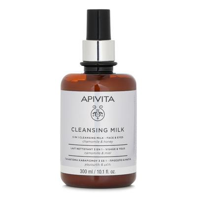 APIVITA 3-in-1 Reinigungsmilch für Gesicht und Augen