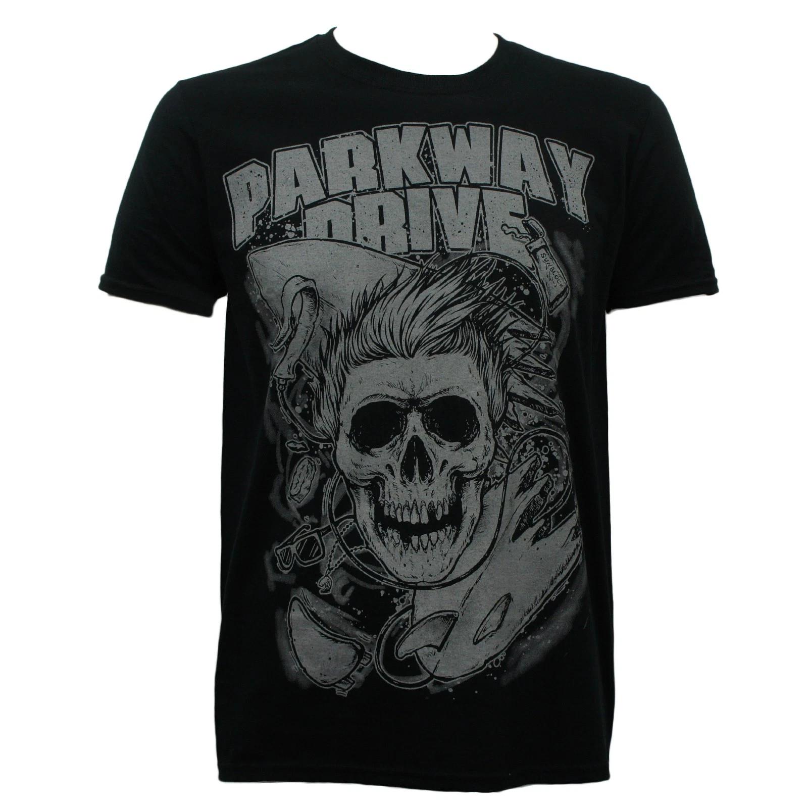 PARKWAY DRIVE Surfer Skull Slim Fit T-Shirt S M L XL 2XL NEW L