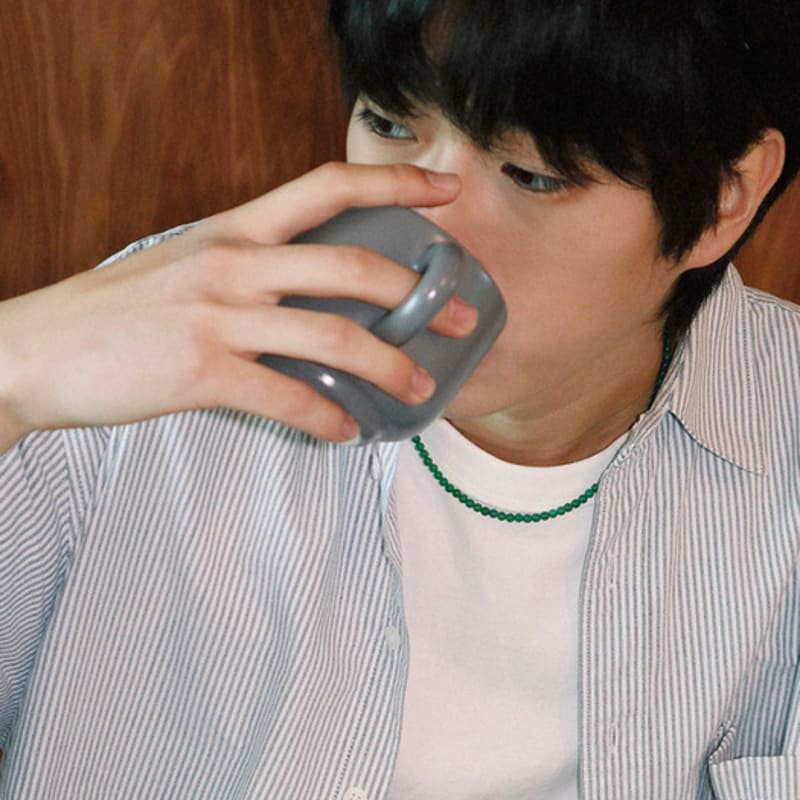 BICYCLE TROPHY BT Gemstone Necklace 03 (4mm Green Onyx)