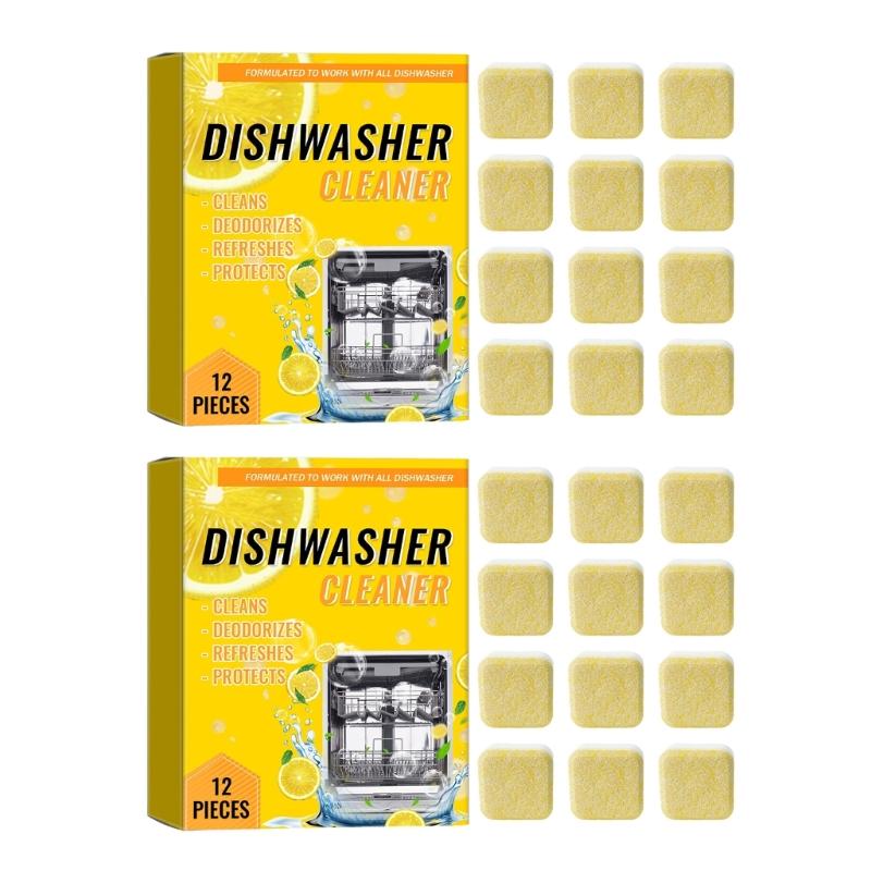 Powerful Dishwasher Cleaner Disposal Cleaning Deodorize Tablets Kitchen Drain Cleaning Care