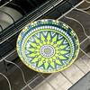 6 Piece Vintage Bohemian Style Ceramic Plates Set 5 in Appetizer Plates  Dishwasher-safe