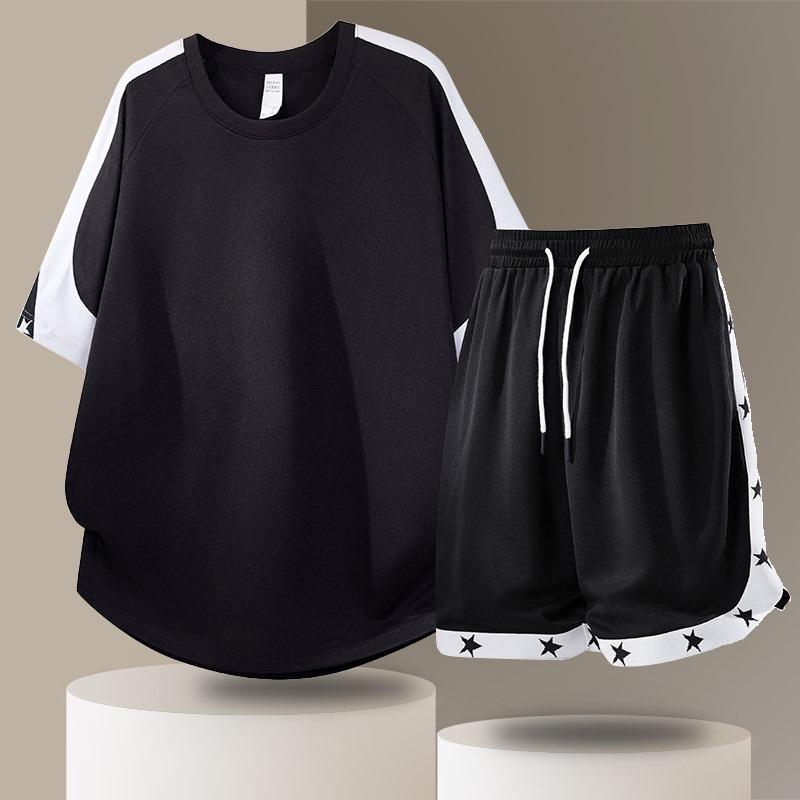 European Size Basketball Running Set: Short Sleeve Round Neck, Lightweight & Sun Protection for Summer