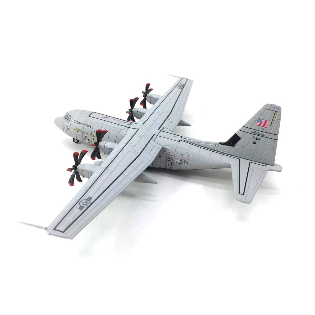 Alloy USAF Hercules Transport Aircraft Model Aircraft Model Simulation Aviation Science Exhibition Model Display Model 1200 C-130